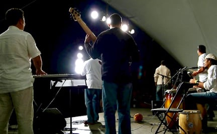 Live Band Performing a Concert
